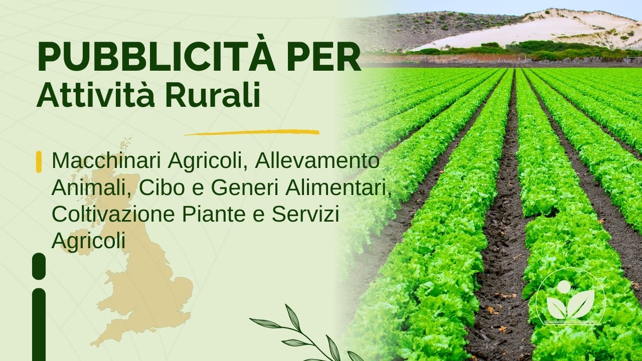 Pubblicità per Macchinari Agricoli, Allevamento Animali, Cibo e Generi Alimentari, Coltivazione Piante e Servizi Agricoli a Settimo Torinese