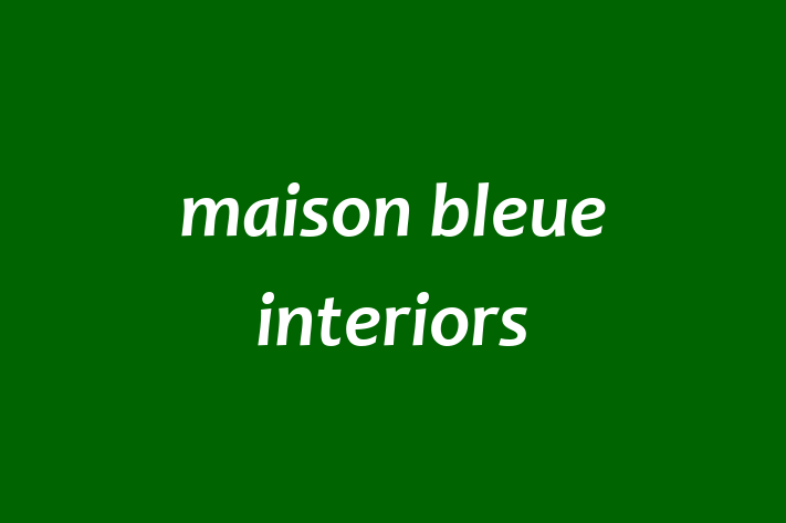 maison bleue interiors