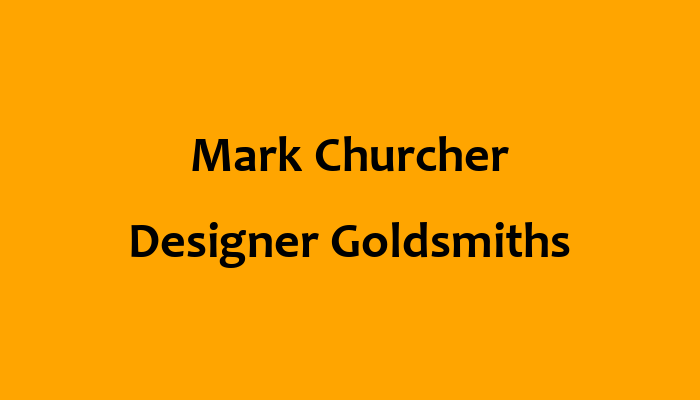 Mark Churcher Designer Goldsmiths