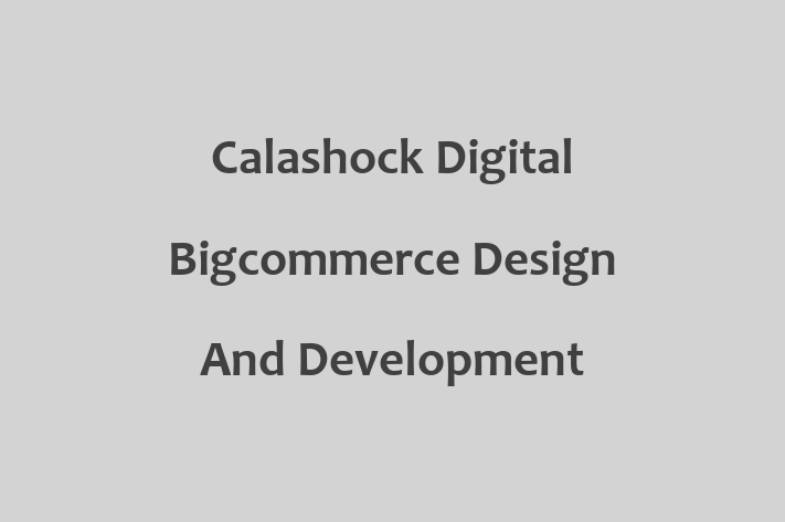 Calashock Digital   Bigcommerce Design And Development