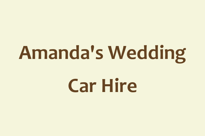 Amanda's Wedding Car Hire