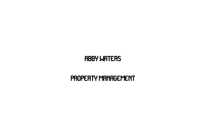 Abby Waters Property Management