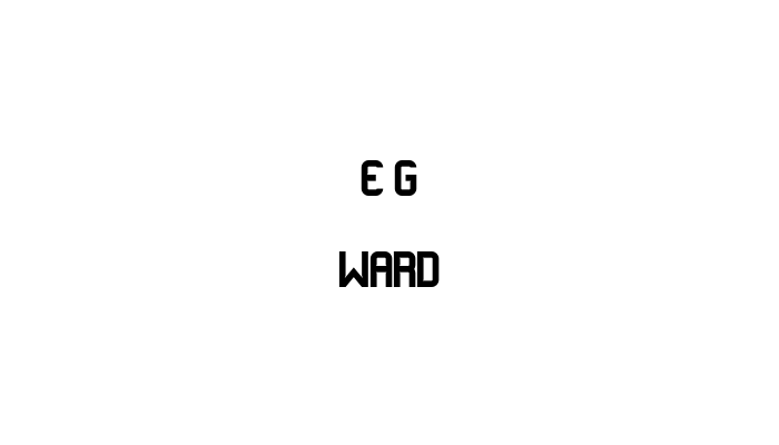 E G Ward