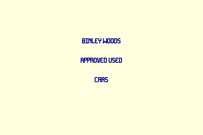 Binley Woods Approved Used Cars