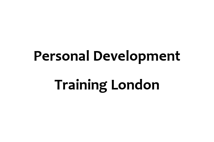 Personal Development Training London