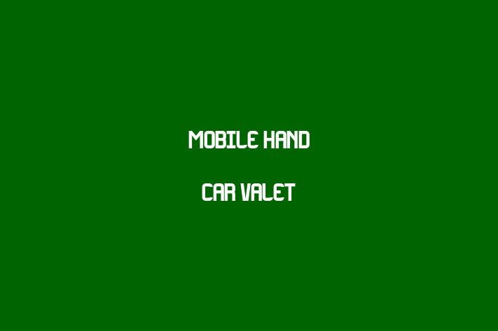 Mobile Hand Car Valet