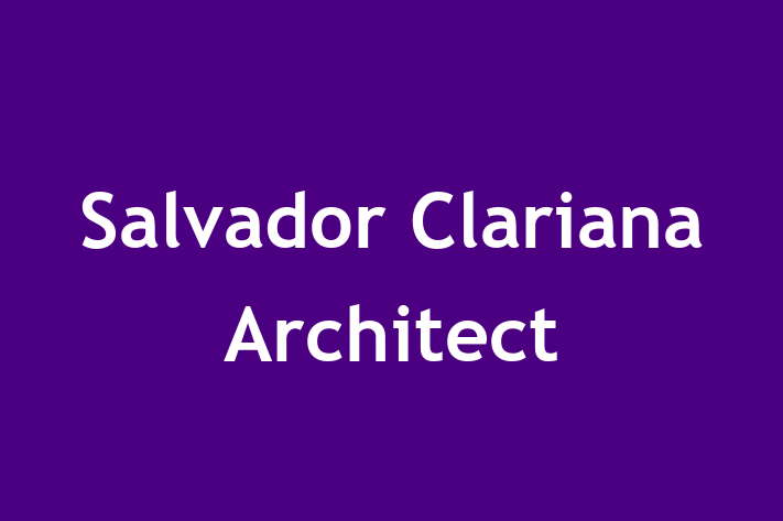 Salvador Clariana Architect