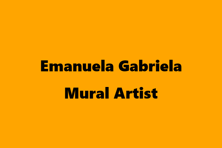 Emanuela Gabriela   Mural Artist