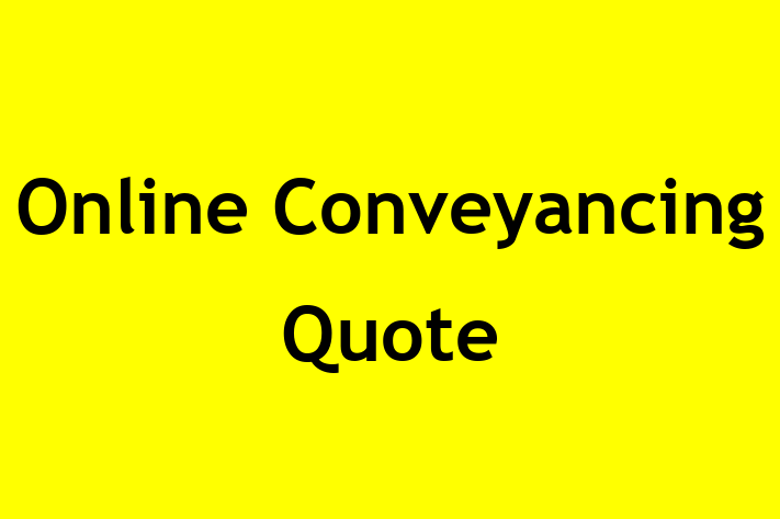 Online Conveyancing Quote