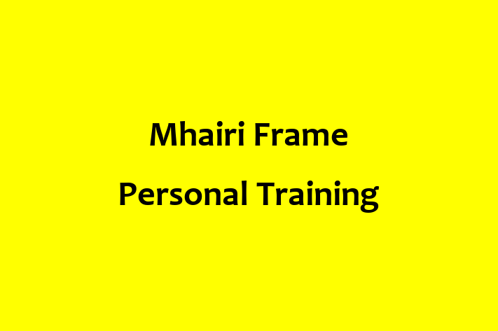 Mhairi Frame Personal Training