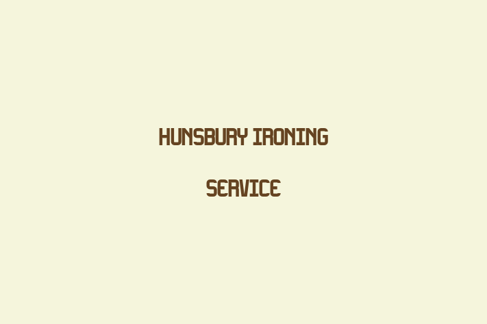 Hunsbury Ironing Service