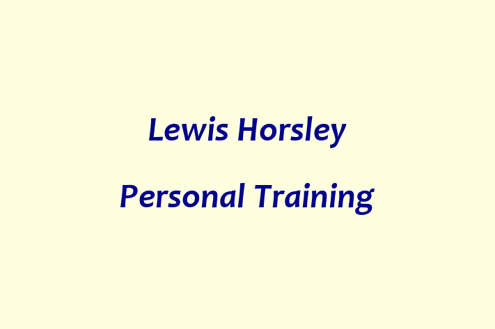 Lewis Horsley Personal Training