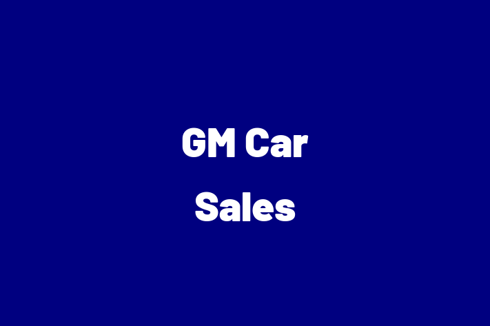 GM Car Sales