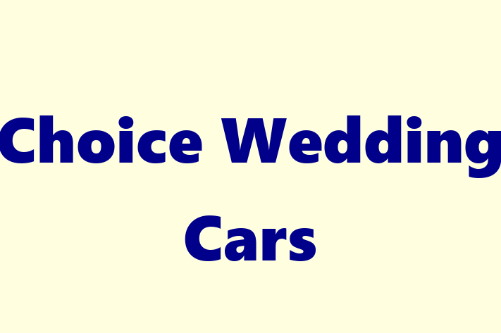 Choice Wedding Cars