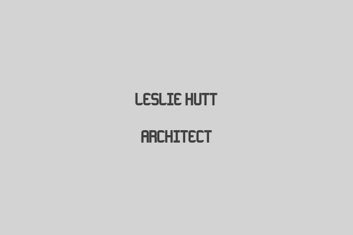 Leslie Hutt Architect