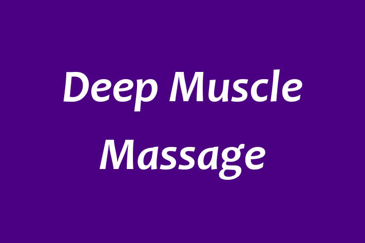 Deep Muscle Massage