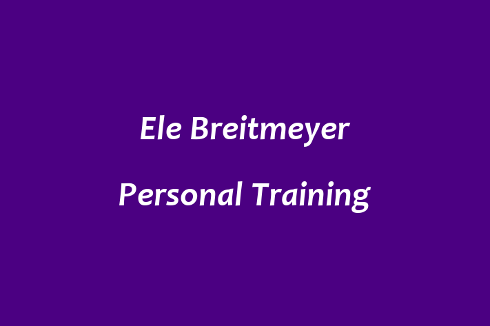 Ele Breitmeyer Personal Training