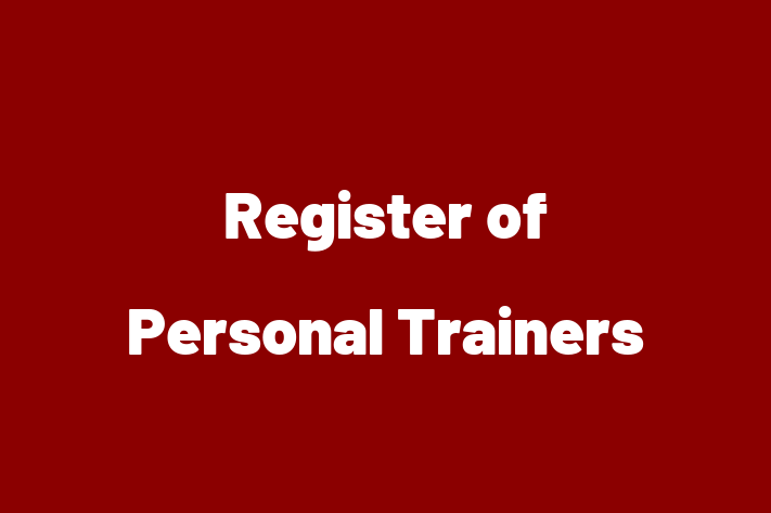 Register of Personal Trainers