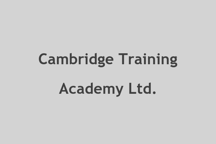 Cambridge Training Academy Ltd 