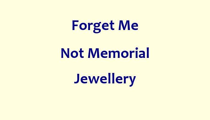 Forget Me Not Memorial Jewellery