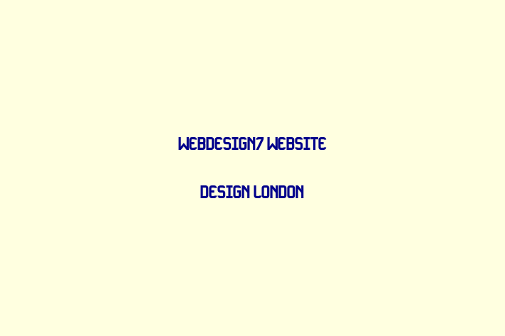 Webdesign7   Website Design London