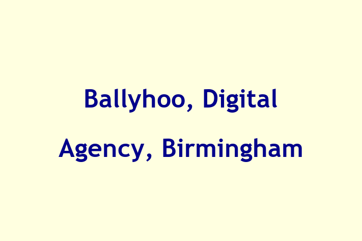 Ballyhoo, Digital Agency, Birmingham