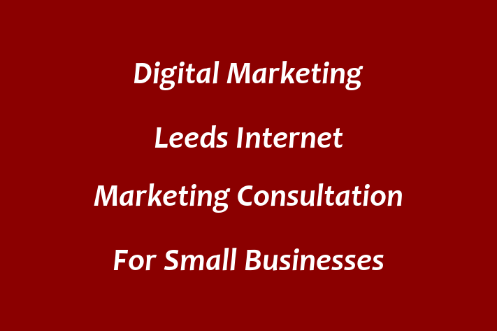 Digital Marketing Leeds   Internet Marketing Consultation For Small Businesses