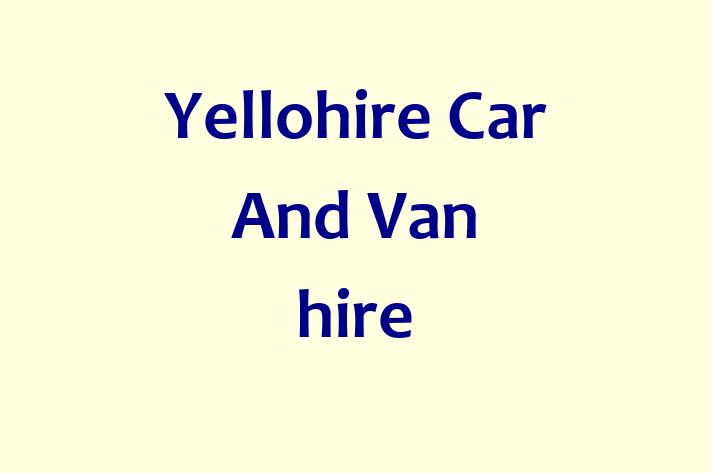 Yellohire Car And Van hire