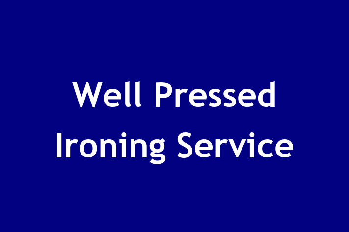 Well Pressed Ironing Service