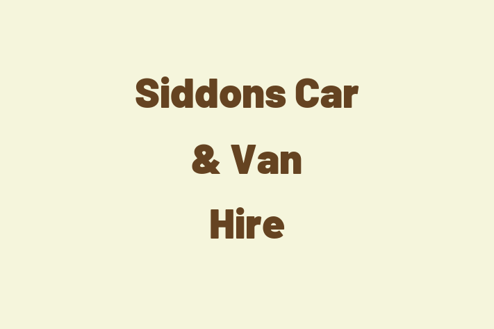 Siddons Car & Van Hire