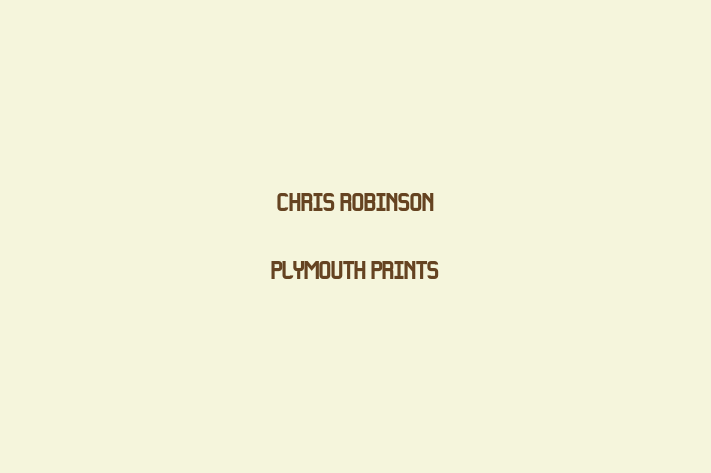 Chris Robinson Plymouth Prints