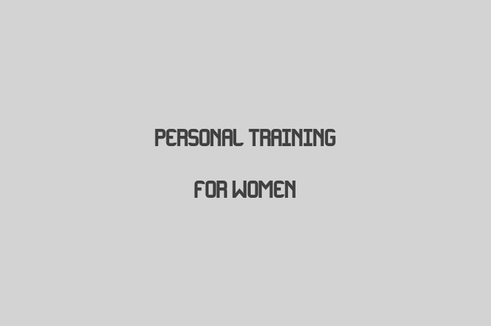 Personal Training for Women