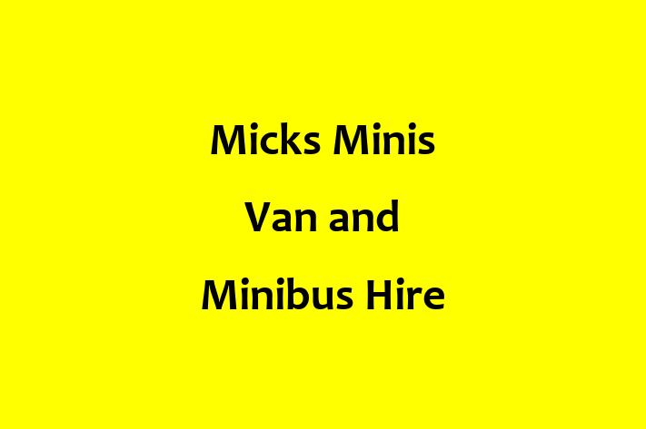 Micks Minis Van and Minibus Hire