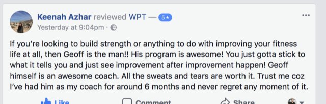 WPT Personal Trainer