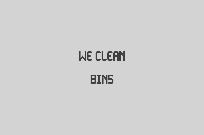 We Clean Bins