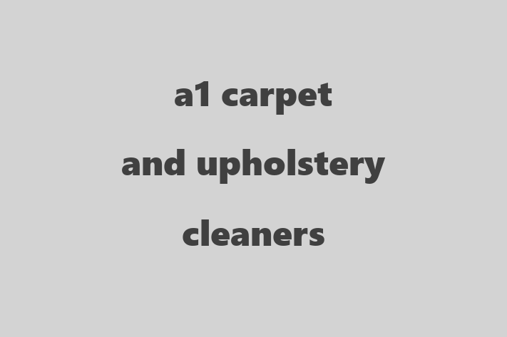 a1 carpet and upholstery cleaners