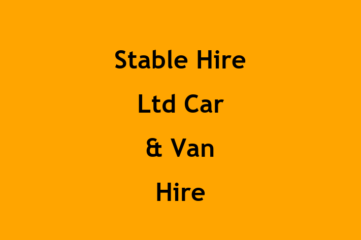 Stable Hire Ltd Car & Van Hire