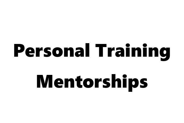 Personal Training Mentorships