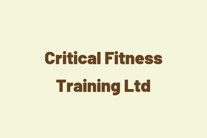 Critical Fitness Training Ltd