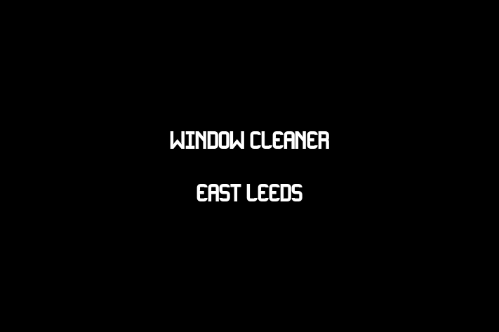 Window Cleaner East Leeds