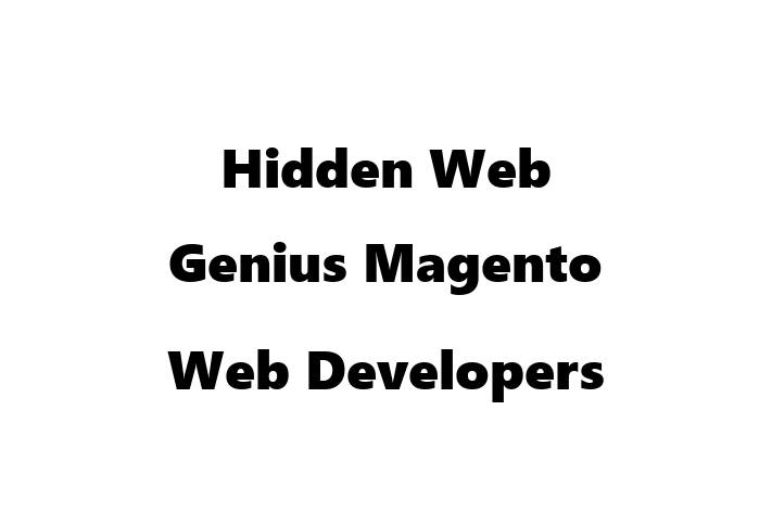 Hidden Web Genius   Magento Web Developers