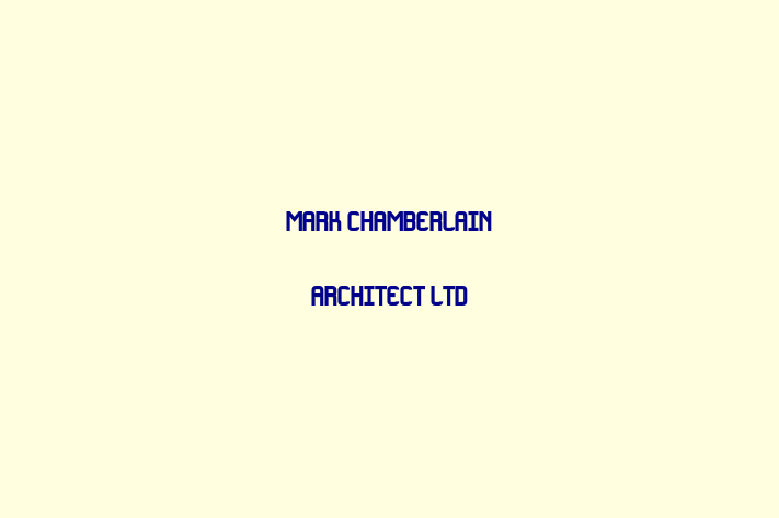 Mark Chamberlain Architect Ltd