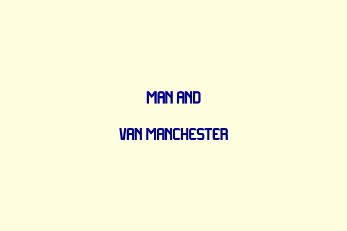 Man And van Manchester