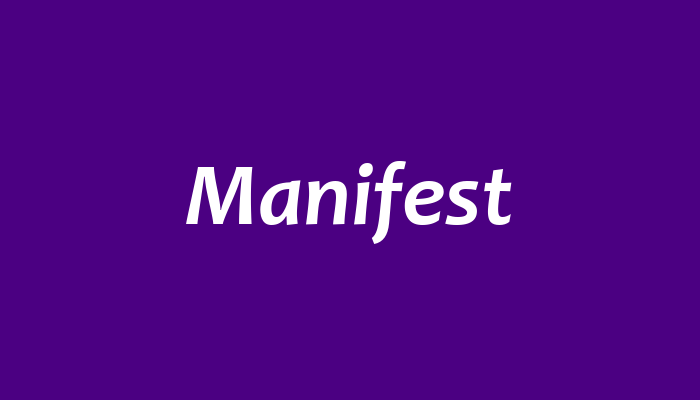 Manifest