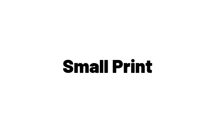 Small Print