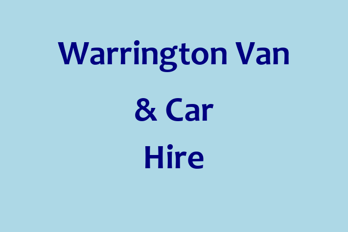 Warrington Van & Car Hire