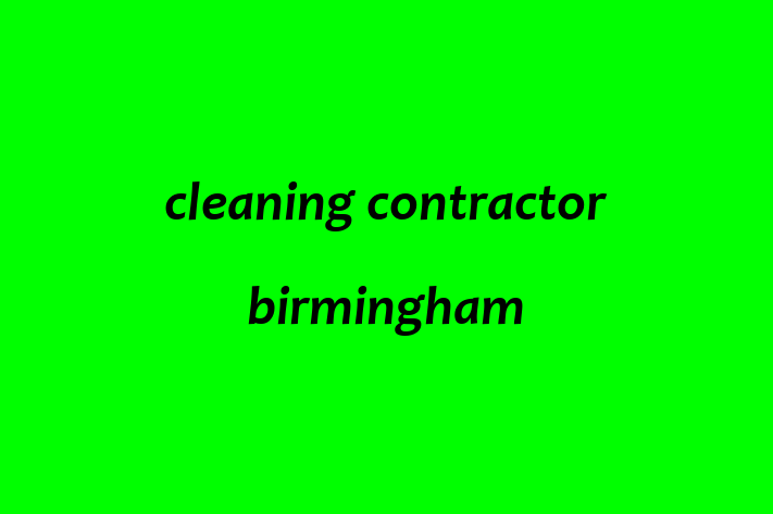 cleaning contractor birmingham