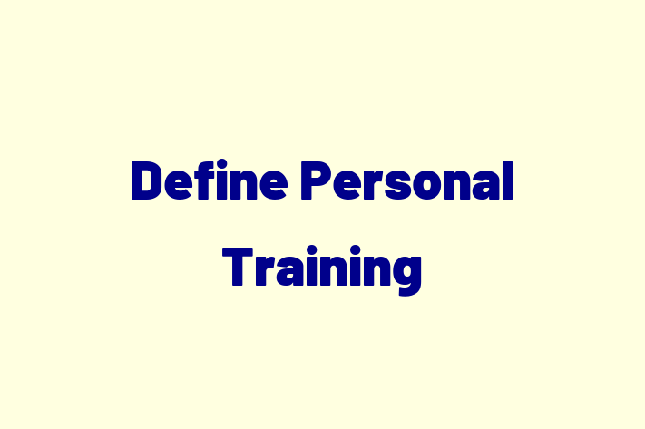 Define Personal Training