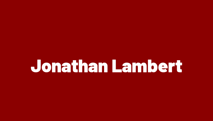 Jonathan Lambert