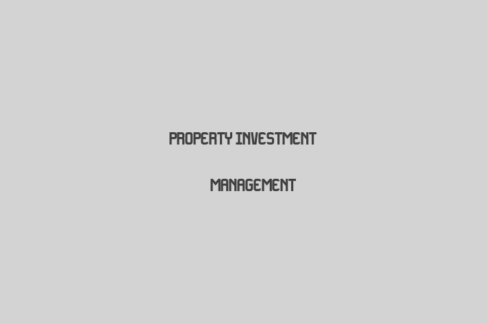 Property Investment & Management